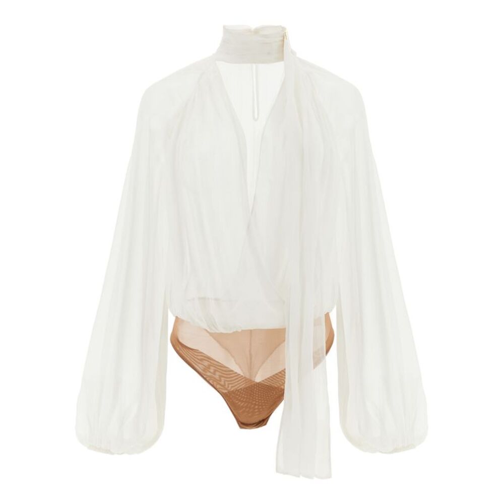 Elisabetta Franchi White Viscose Women's Bodysuit